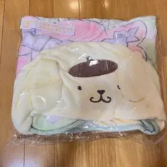 サンリオ　一番くじ　フード付きブランケット  ポムポムプリン