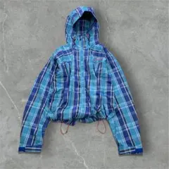 Columbia shell jacket Y2K チェック 短丈