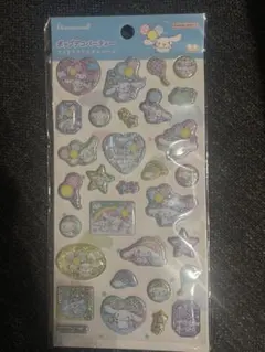 サンリオ　ポップデコパーティー　シナモロール　ラメきらクリスタルシール