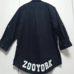 ZOO YORK黒　七分袖シャツ　M