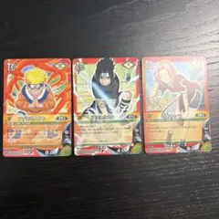 NARUTOカードゲーム ナルト サスケ サクラ 3枚セット - メルカリ