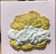 シュークリーム テクスチャーアート