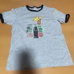 GU 半袖 Tシャツ グレー 黄色 キリン