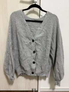 【ROSE BUD】アンゴラ混Vネックカーディガン