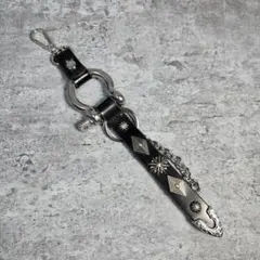 スタッズ　レザー　キーホルダー　ハンドメイド　chenbeet-49