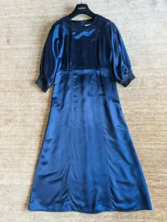TOGA 23AW Twill dress ネイビー フリル長袖ワンピース TOGA 23AW Twill dress ネイビー フリル長袖ワンピース - メルカリ