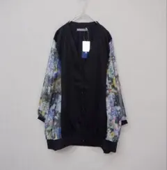 ＊新品タグ付イズスカラー552227：紫陽花のある海辺のお部屋柄チュール切替CDのサムネイル