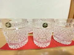 HOYA クリスタルダイヤモンドカットグラス6個セット