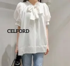 CELFORD♥セルフォード リボンチュニック ベージュ トップス 2,way 
