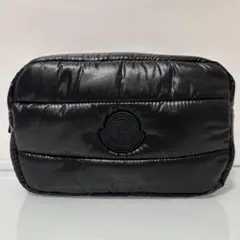 極美品MONCLER 巾着 ポーチ ブラック モンクレール - メルカリ