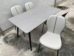 近隣配達可能美品インテリア岩永セラミック製ダイニングセット