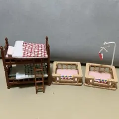 シルバニア　2段ベッドとベビーサークル