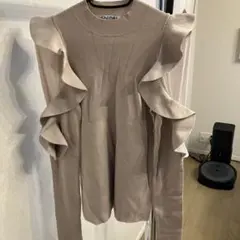 ⭐️値下げ⭐️【新品未使用•タグ付き】SNIDELフリル切り替えニット