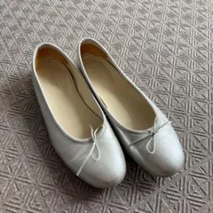BEAUTY&YOUTH シルバー フラットシューズ 37½