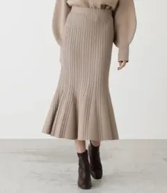 新品未使用タグ付き AZUL BY MOUSSY マーメイドフレアニットスカート