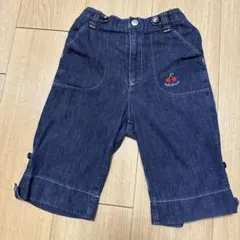 ミキハウス　半ズボン　デニム　130センチ　ハーフパンツ　日本製
