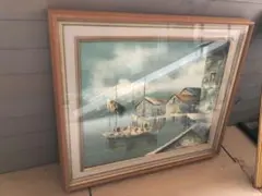 絵画 油絵 額縁 額 アンティーク 木製 ゴールド