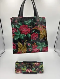 FEILER 花柄トートバッグとポーチセット