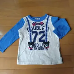 【未使用？美品】ミキハウスDOUBLE.B 90サイズ 長袖Tシャツ