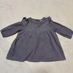 コーデュロイワンピース グレー ベビー服 70cm 80cm