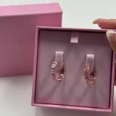 SWAROVSKI スワロフスキー Matrix フープピアス