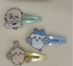 ちいかわ　ハチワレ　うさぎ　ヘアアクセサリー　ヘアピン　バレッタ　髪留め