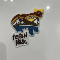 Teton Bros.刺繍ワッペン 裏面ノリ付き