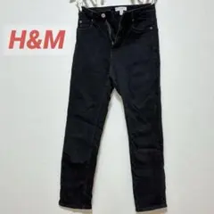 H&M スキニーデニム 34 ブラック