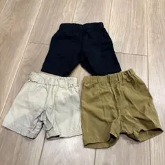 キッズ ハーフパンツ 3点セット 80.90cm