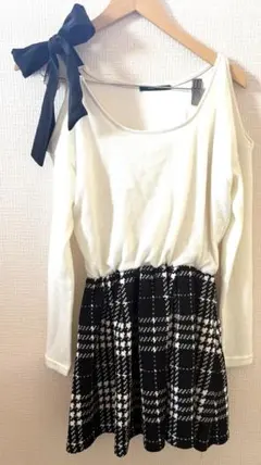 ☆one way☆ オフショルニットワンピース☆