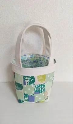 パッチワークトートバッグ（グリーン系）