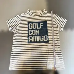 Callaway ストライプ ハイネックシャツ