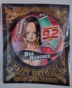 ONE PIECE ボア・ハンコック バースデー缶バッジ 2021