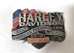 Harley-Davidson ベルトバックル アメリカ国旗デザイン