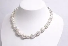 ◇自分らしさを引き立てる　天然色湖水パールバロックネックレス１３㍉－２５㍉前後のサムネイル
