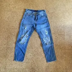 ダメージジーンズ デニムパンツ