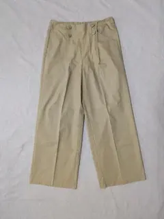 GU ベージュ スラックス サイズ7