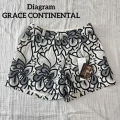 Diagram GRACE CONTINENTAL 刺繍 ショートパンツ 花柄のサムネイル