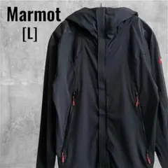 [Marmot]マウンテンパーカー デサント ブラック×レッド L ⚠️訳あり