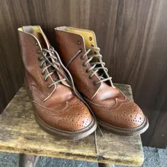 Tricker's ウィングチップ カントリーブーツ ブラウン　トリッカーズのサムネイル