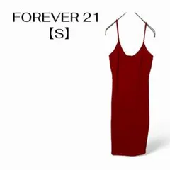 FOREVER 21 【S】ノースリーブワンピース レッド　古着