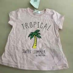 新品　Bebe べべ　BUZZ GIRL トロピカル Tシャツ 90 半袖