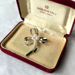Mikimoto パールリボンブローチ ケース付き 2026年最新】ミキモト リボン ブローチの人気アイテム - メルカリ