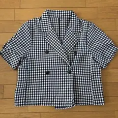 GRL ギンガムチェック 半袖シャツ M