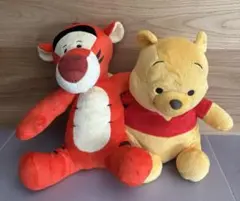 【メルカリ市限定値下げ】特大プーさん＆ティガー ぬいぐるみ2体セット プーさん＆ティガーの大きなぬいぐるみ2点セット - メルカリ