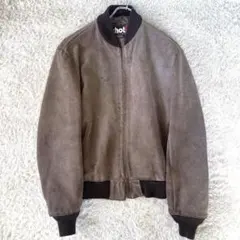 ショット USA製 スエード ボンバージャケット 40 本革
