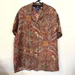 50s ヴィンテージ☆ペイズリー柄☆レーヨンシャツ☆シルクシャツ 