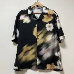 hype golf needles 蝶プリント 半袖シャツ 黒 - メルカリ