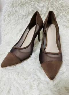 美品✨RANDA チュールポインテッドトゥパンプス