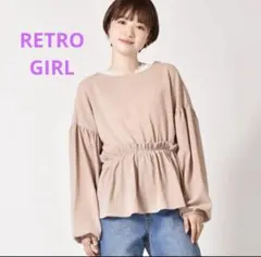 【RETRO GIRL￼】リボンギャザーブラウス